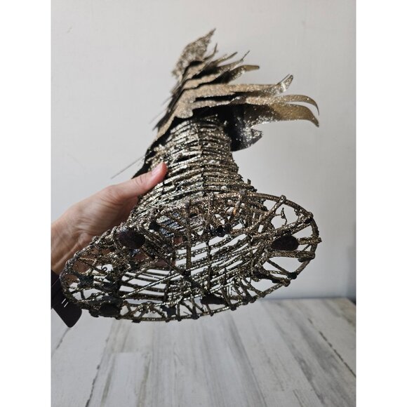 Pier 1 glitter tree metal star Xmas decor sparkle unique - Picture 9 of 9